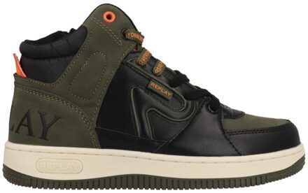 Replay Epic JR 8 JZ430035S-3269 Zwart / Groen maat