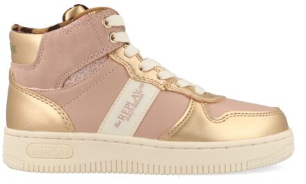 Replay Epic JR Boot Girl 4 JZ430012S-3412 Roze / Goud maat