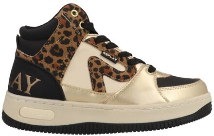 Replay Epic JR Mid Girl 20 JZ430041S-3505 Goud / Wit-34 maat 34