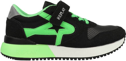 Replay Fiber JR Boy 7 JS850007S-1754 Zwart / Groen-37 maat 37