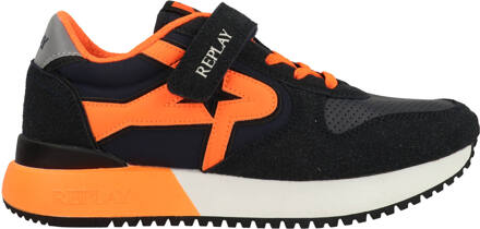 Replay Fiber JR Boy 7 JS850007S-3452 Blauw / Oranje-33 maat 33