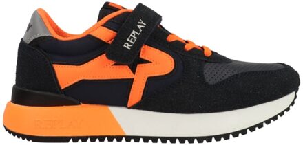 Replay Fiber JR Boy 7 JS850007S-3452 Blauw / Oranje maat