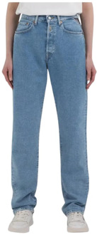 Replay High-waisted straight fit jeans Replay , Blue , Dames - W25,W26,W27,W24,W28