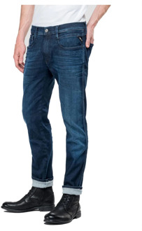 Replay Hyperflex Anbass Slim Fit Jeans Replay , Blue , Heren - W32 L36,W33 L36,W34 L36,W31 L36