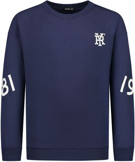 Replay Logo Sweater Junior donkerblauw - wit - rood - 164