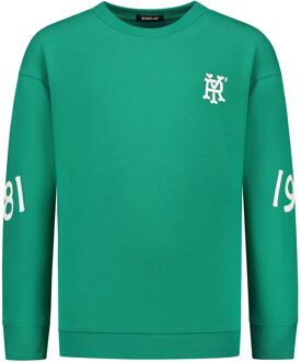 Replay Logo Sweater Junior groen - wit - geel - 140