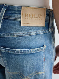 Replay M914y anbass 000.573 104 009 heren denim model slim fit -  rep - maat 33-32 Indigoblauw