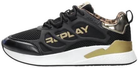 Replay Maze Sneaker Meisjes Zwart