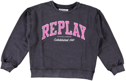 Replay meisjes sweater Zwart - 140