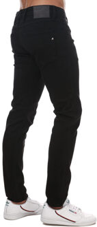 Replay Men's Replay Anbass Slim Fit Stretch Jeans in Black Zwart - 33W/30L