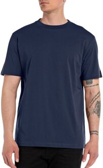 Replay Patch Logo Shirt Heren donkerblauw - M