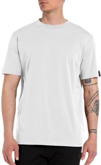 Replay Patch Logo Shirt Heren wit - M