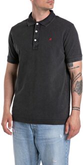 Replay Poloshirt - maat M Zwart