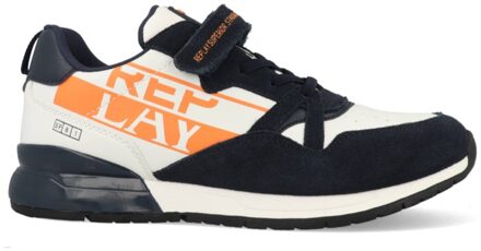 Replay Shoot JR JS290028L-0369 Blauw / Oranje maat
