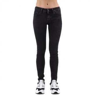 Replay Skinny Fit Zwart Power Stretch Jeans Replay , Black , Dames - W30