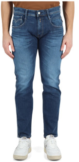 Replay Slim Fit Bio Jeans met Vijf Zakken Replay , Blue , Heren - W34,W32,W31,W33,W30,W36