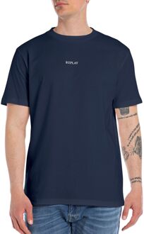 Replay Small Logo Shirt Heren donkerblauw - XL
