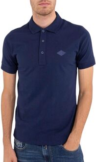Replay Solid-Coloured Jersey Polo Heren navy - M