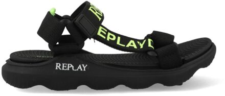 Replay Spacer JT540001T-1754 Zwart / Groen maat