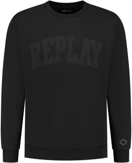 Replay Sweater Heren zwart - L