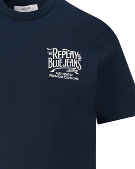 Replay T-shirt Blauw - XL