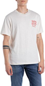 Replay T-shirt herhalen - maat L Wit