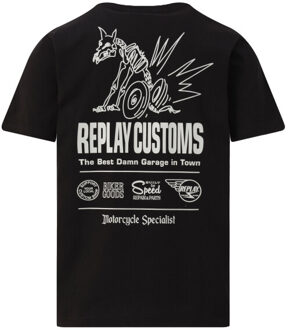 Replay T-shirt - maat L Zwart