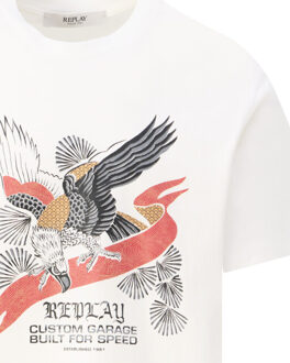 Replay T-shirt - maat M Grijs