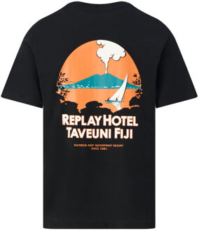 Replay T-shirt - maat XL Zwart