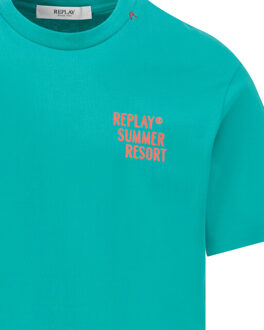 Replay T-shirt - maat XXL Blauw