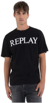 Replay T-Shirts Replay , Black , Heren - 2Xl,Xl,L,M,S,3Xl