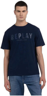 Replay T-Shirts Replay , Blue , Heren - 2Xl,Xl,L,M,S,3Xl