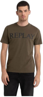 Replay T-Shirts Replay , Green , Heren - 2Xl,Xl,L,M,S,3Xl