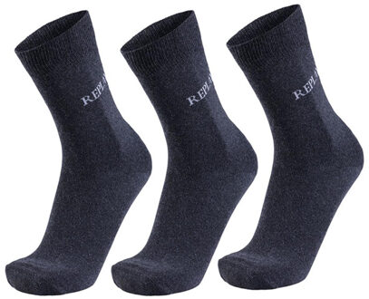 Replay Uniseks adult logo melange sokken (set van 3) - maat 35-38 Grijs