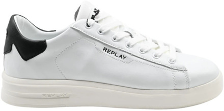 Replay Universiteit Sneakers Wit Zwart Replay , Multicolor , Heren - 40 Eu,44 Eu,43 Eu,42 Eu,41 Eu,45 EU
