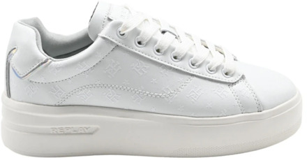 Replay Universiteit Witte Sneakers Replay , White , Dames - 39 Eu,35 Eu,40 Eu,36 EU