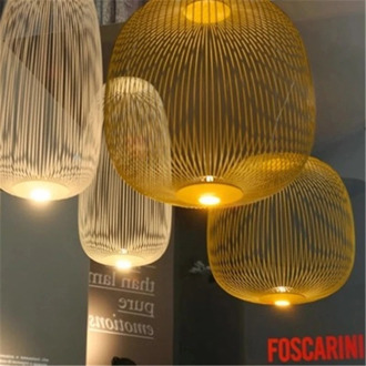 Replica Foscarini Spokes 2 Suspesnsion White Pendant Lamp Dining room Bar Kitchen island Birdcage light italian designer lamp