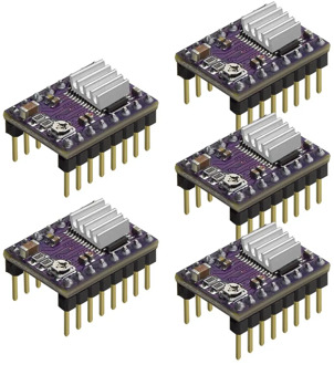 Reprap 4 Layer PCB Module 5pcs 3D Printer Stepstick DRV8825 Stepper Motor Driver for 3D Printer Replacement ACEHE