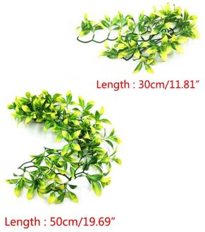 Reptiel Aquarium Landscaping Kunstmatige Plastic Plant Met Zuignap Q0KA