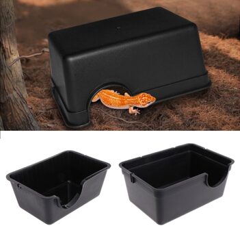 Reptiel Doos Verbergen Case Gat Water Feeder Spider Schildpad Snake Levert Duizendpoot