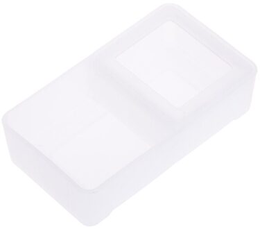 Reptiel Feeder Dubbele Box Voedsel Water Voeden Spider Wastafel Insect Schildpad Fokken D08D wit