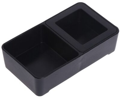 Reptiel Feeder Dubbele Box Voedsel Water Voeden Spider Wastafel Insect Schildpad Fokken H056 zwart