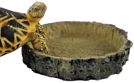 Reptiel Feeder Kom Bassin Schildpad Schildpad Hars Voedsel Water Pot Voeden Lade W0YF