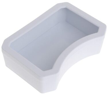 Reptiel Feeder Water Voedsel Voeden Plastic Kom 3 Size Schildpad Hagedis Slang Wastafel wit / M
