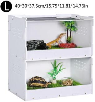 Reptiel Fokkerij Doos Dubbele Insect Fokken Box Snake Spider Hagedis Schorpioen Duizendpoot Fokken Doos 40X30X37.5CM
