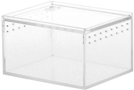 Reptiel Fokkerij Doos Waterdicht Klimmen Huisdier Voerbox De Kweekbak Van Yakeli Slang Gehoornde Kikker En Reptiel 10.3x8.3x6CM