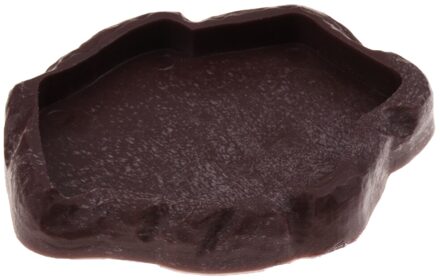 Reptiel Schildpad Gecko Voerbak Voedsel Water Hars Schotel Kom bruin S