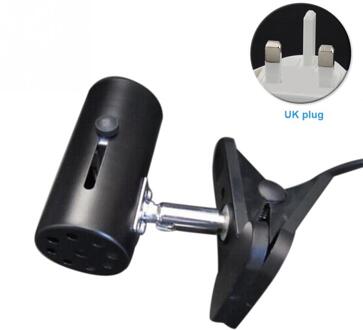 Reptiel Stand Armatuur Schildpad Lamphouder Licht Klem Huisdier Lamp Clip Habitat Verwarming Met Schakelaar Aquarium Basis UVA + UVB Metalen zwart US plug