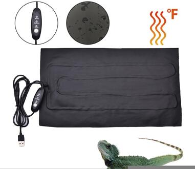 Reptiel Verwarming Pad Timing Schakelaar Temperatuurregeling Huisdier Warm Film Kussen PU Verwarming Doek Warmte Mat