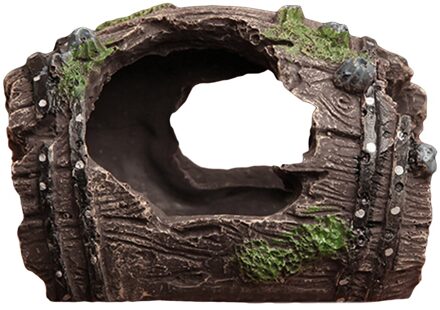Reptielen Schuilplaatsen Hars Wind Decoratie Ornament Hideout Huis Voor Hagedis Gekko Ornament Decoratie Cave Dierbenodigdheden